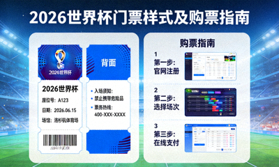 2026世界杯门票样式及购票指南示意图